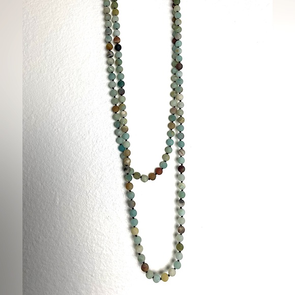 Amazonite necklace and bracelet set - Picture 6 of 7